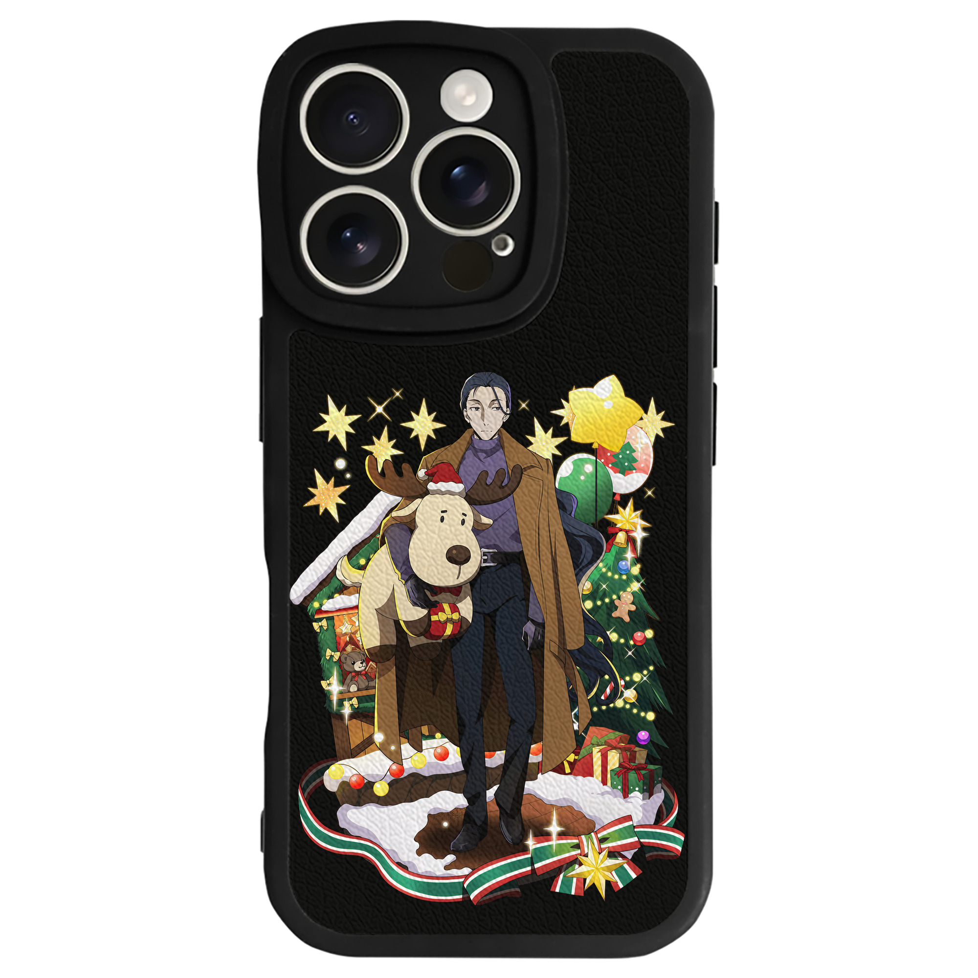 （画像用） 文豪ストレイドッグス Bungo Stray Dogs 【iPhone 16シリーズ対応】シリコンスマホケース（レザー調） 材質：シリコン